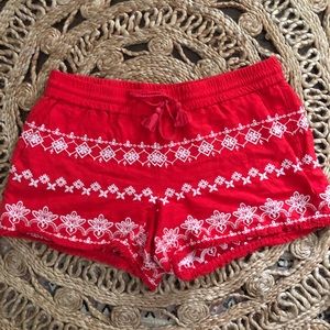 Loft drawstring shorts